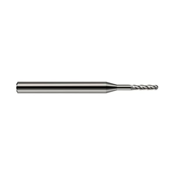 Harvey Tool .5mm Cutter dia. x 0.0600 in. x 0.1400 in. 9/64 Reach Carbide Ball End Mill, 4 Flutes 805520 - main